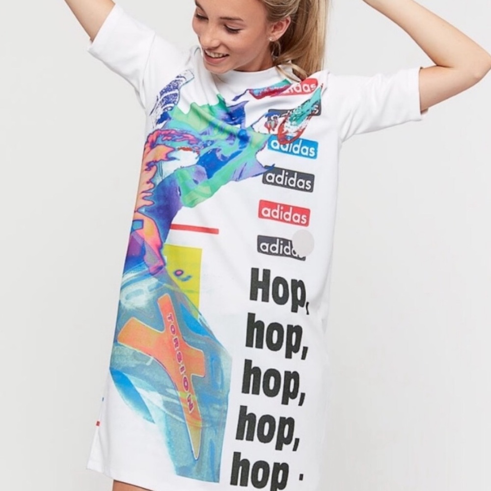 adidas Colorful Graphic Mini Dress